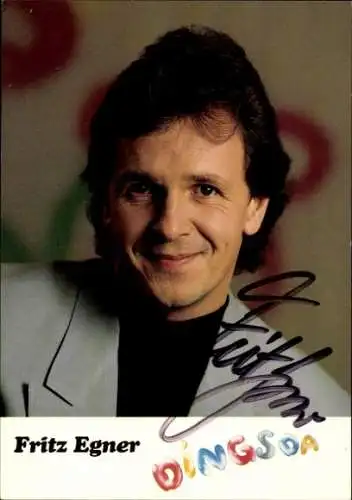 Ak Schauspieler Fritz Egner, Portrait, Autogramm, Dingsda