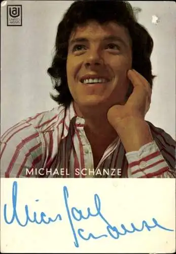 Ak Schauspieler, Sänger Michael Schanze, Portrait, United Artists, Autogramm