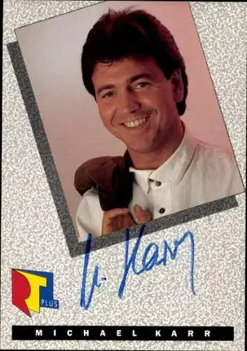 Ak Schauspieler Michael Karr, Portrait, Autogramm, RTL Plus