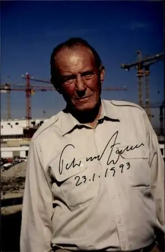 Ak Schauspieler Peter von Zahn, Portrait, Autogramm