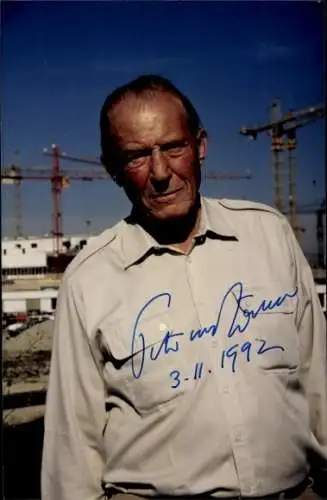 Ak Schauspieler Peter von Zahn, Portrait, Autogramm