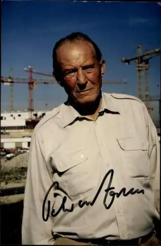 Ak Schauspieler Peter von Zahn, Portrait, Autogramm, Journalist