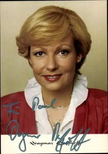 Ak Schauspielerin Dagmar Berghoff, Portrait, Autogramm