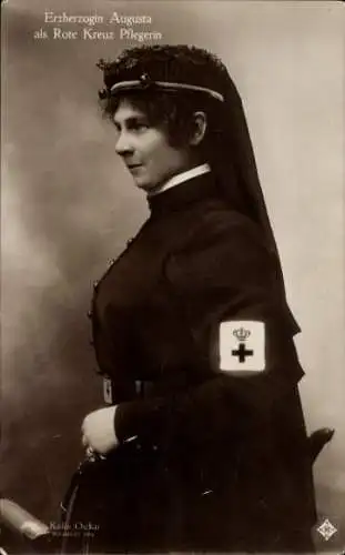 Ak Erzherzogin Augusta als Rotes-Kreuz-Pflegerin