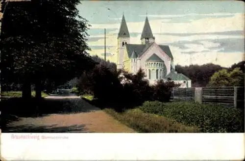 Ak Braunschweig in Niedersachsen, Garnisonskirche, Viktoria Luise von Preußen, Herzog Ernst August