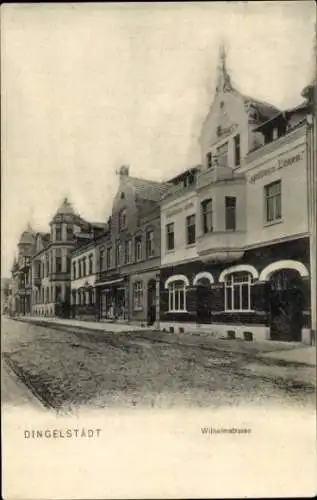 Ak Dingelstädt im Eichsfeld Thüringen, Wilhelmstraße, Gasthaus zum goldenen Löwen