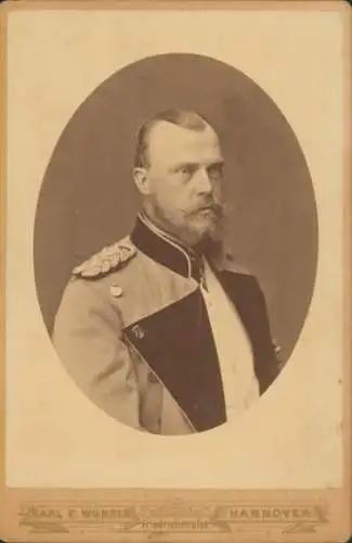 Kabinett Foto Albrecht von Preußen, Prinzregent von Braunschweig, Portrait in Uniform