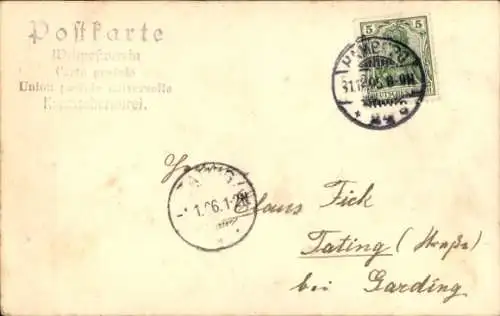 Ak Hamburg Mitte Altstadt, Teilansicht