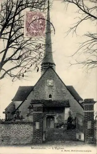 Ak Montaulin Aube, Kirche