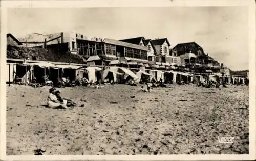 Ak Saint Gilles sur Vie Vendée, Strand