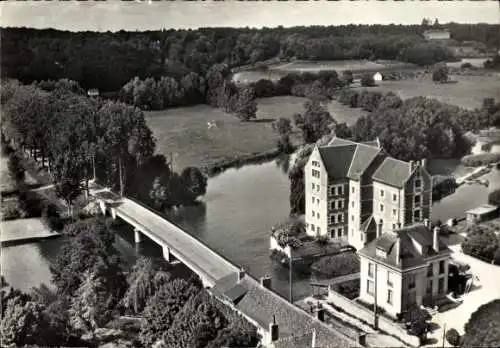 Ak Veigné Indre et Loire, Le Moulin et le Pont sur l'Indre