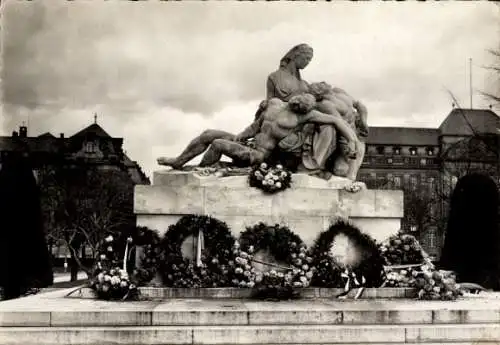 Ak Strasbourg Straßburg Elsass Bas Rhin, Monument aux morts