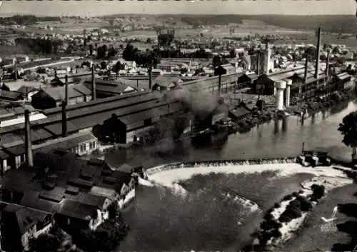 Ak Audincourt Doubs, Les Forges et le Barrage