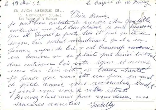 Ak Audincourt Doubs, Les Forges et le Barrage