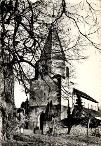 Ak Avolsheim Elsass Bas Rhin, Le Dompeter avec le Tilleul millenaire