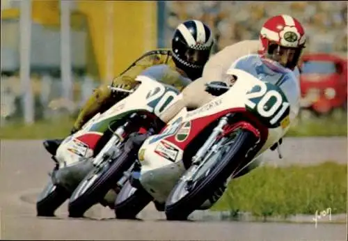 Ak Motorrad YAMAHA 250, Motorrennsport, Teilnehmer Nr. 201