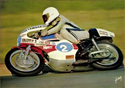 Ak Motorrad YAMAHA 350, Motorrennsport, Teilnehmer Nr. 2