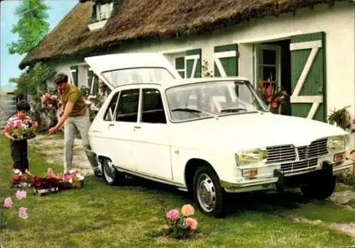 Ak Renault 16 Auto, Haus, Blumentransport