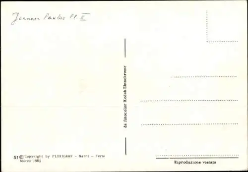 Ak Papst Johannes Paul II., Portrait