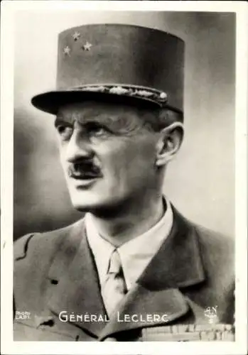 Ak General Jacques-Philippe Leclerc de Hauteclocque, Porträt, Uniform