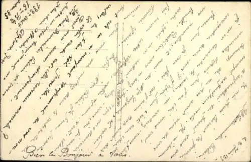 Ak Portrait einer brünetten Frau, Blumen