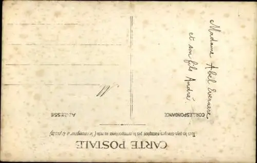 Foto Ak Mutter mit Sohn, Portrait, Madame Abel Everaere mit Sohn Andre