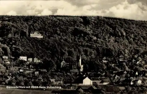 Ak Gernrode Quedlinburg im Harz, FDGB-Heim Stubenberg, Panorama