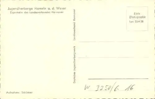 Ak Hameln an der Weser Niedersachsen, Jugendherberge, Schlafraum, Waschraum, Tagesraum