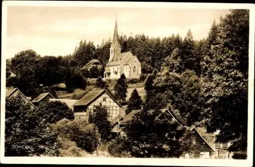 Ak Schierke Wernigerode im Harz. Kirche