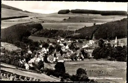 Ak Assinghausen Olsberg im Sauerland, Panorama vom Ort