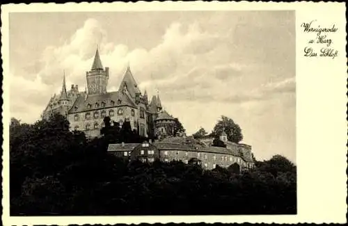 Ak Wernigerode im Harz, Schloss