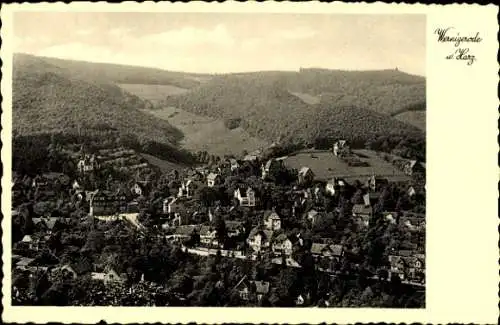 Ak Wernigerode im Harz, Gesamtansicht