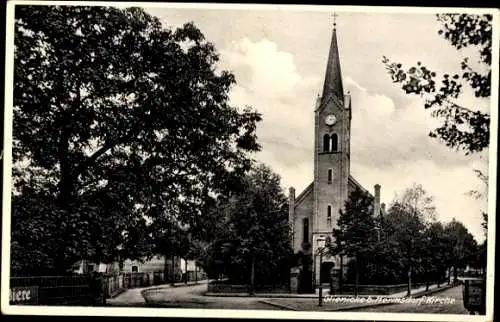 Ak Glienicke Nordbahn bei Hermsdorf in Brandenburg, Kirche