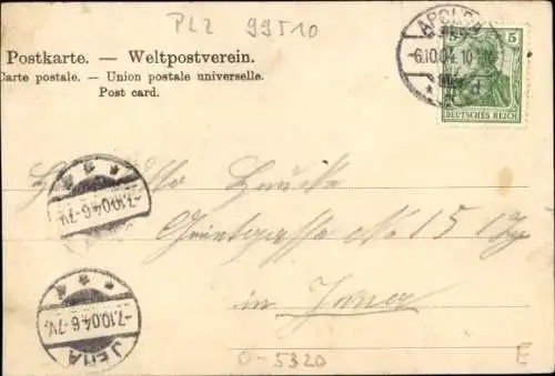 Ak Apolda in Thüringen, Herressener Promenade, Allee