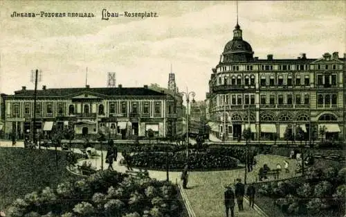 Ak Liepaja Libau Lettland, Rosenplatz
