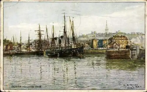 Künstler Ak Riley, W. E., Dover Kent England, Granville Dock