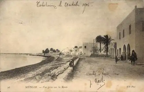Ak Mediah Marokko, Blick auf die Straße