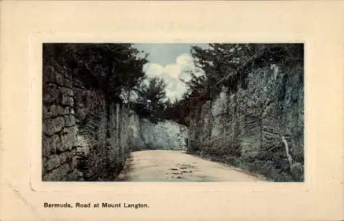 Ak Bermuda, Straße am Mount Langton