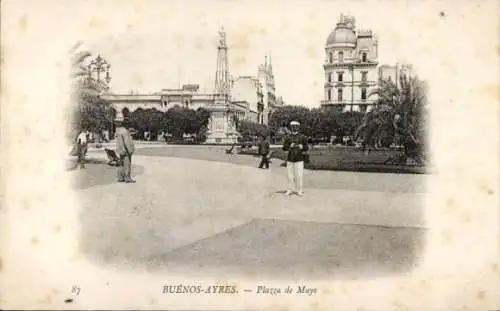 Ak Buenos Aires, Argentinien, Plaza de Mayo