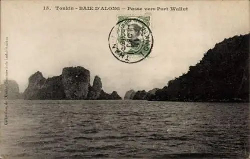 Ak Tonkin Vietnam, Pass nach Port Wallut