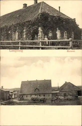 Ak Nordseebad Langeoog Ostfriesland, Meierei, Bauernhof