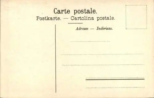 Ak Luzern Stadt Schweiz, Hotel Beau-Rivage, Vestibule