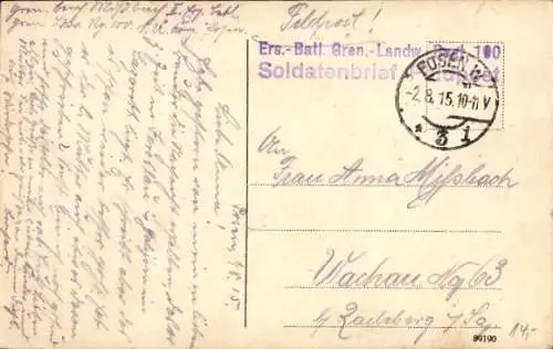 Ak Poznań Posen, Hauptbahnhof, Gleisseite, St. Lazarus, Postamt