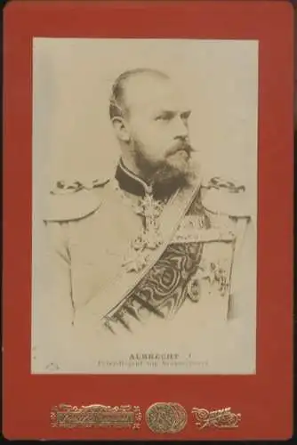 Cabinet Foto Portrait Prinz Albrecht Prinzregent zu Braunschweig
