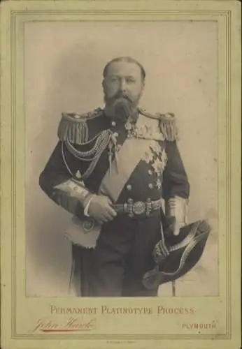 Cabinet Foto Portrait Herzog Alfred von Sachsen-Coburg-Gotha