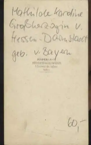 Großherzogin Mathilde Karoline v. Hessen-Darmstadt