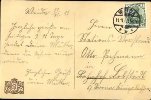 Ak Besonderes Datum, 11.11.1911