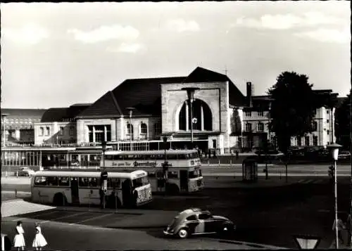 Ak Mönchengladbach am Niederrhein, Hauptbahnhof