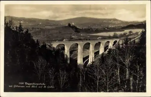 Ak Sankt Gallen Stadt Schweiz, Toggenburgerbahn, Gübsensee
