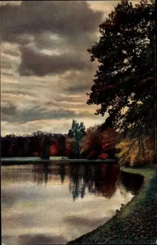 Ak Dresden, Großer Garten im Herbst, Nenke und Ostermaier Serie 269 Nr 4210